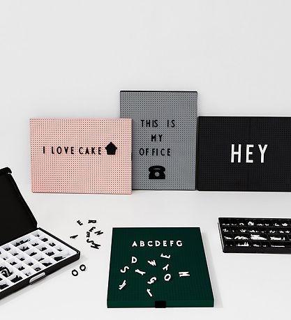 Design Letters Tafel - A4 - Dunkelgrau