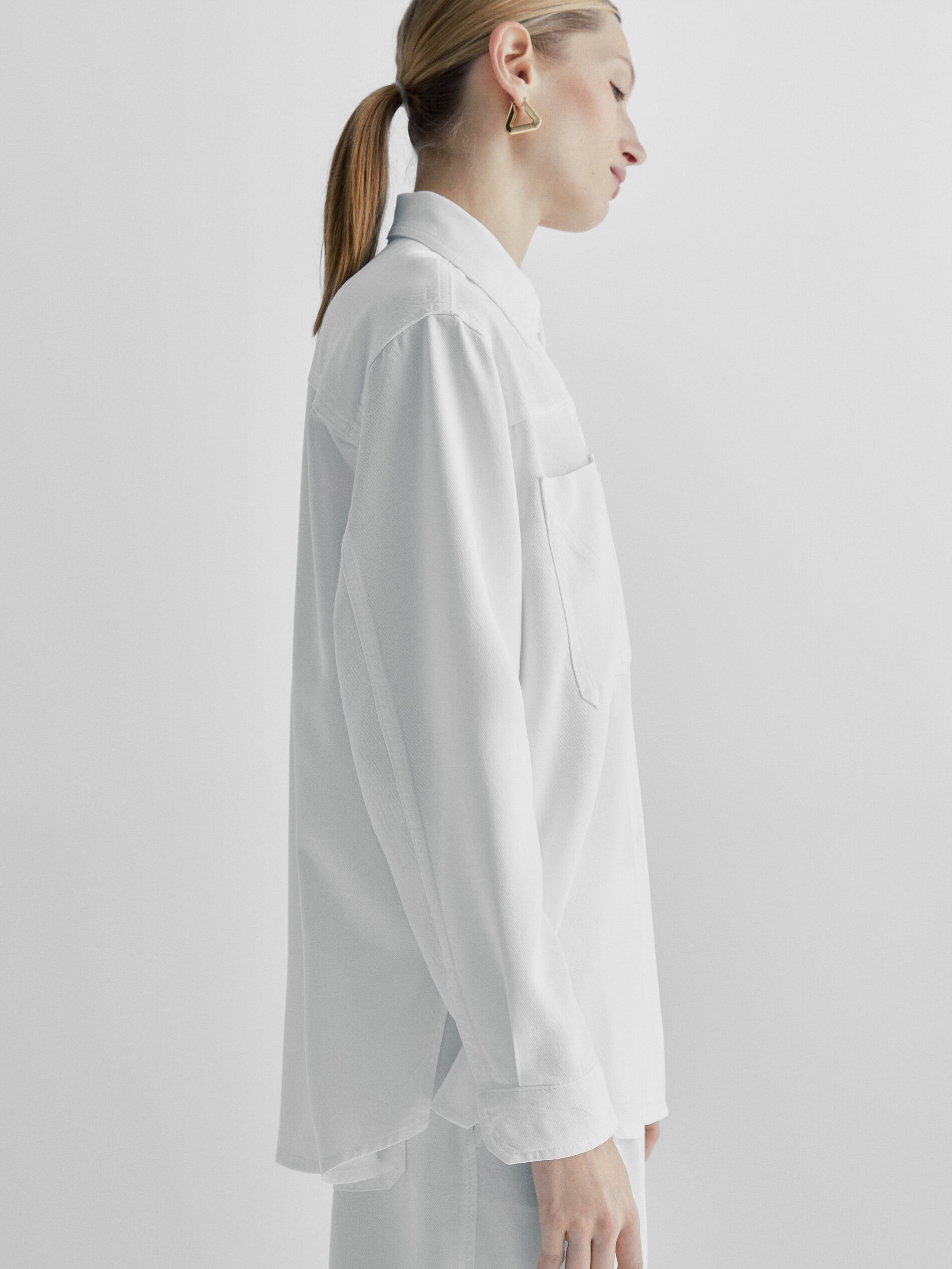Camisa lyocell bolsillos - RAW