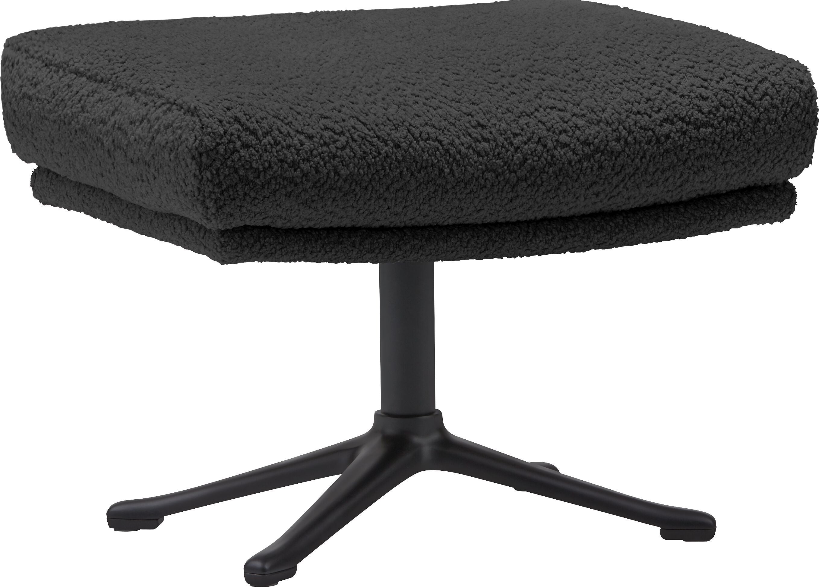 ANDRES Hocker - Anthrazit / B: 51.0 cm x T: 40.0 cm x H: 41.0 cm