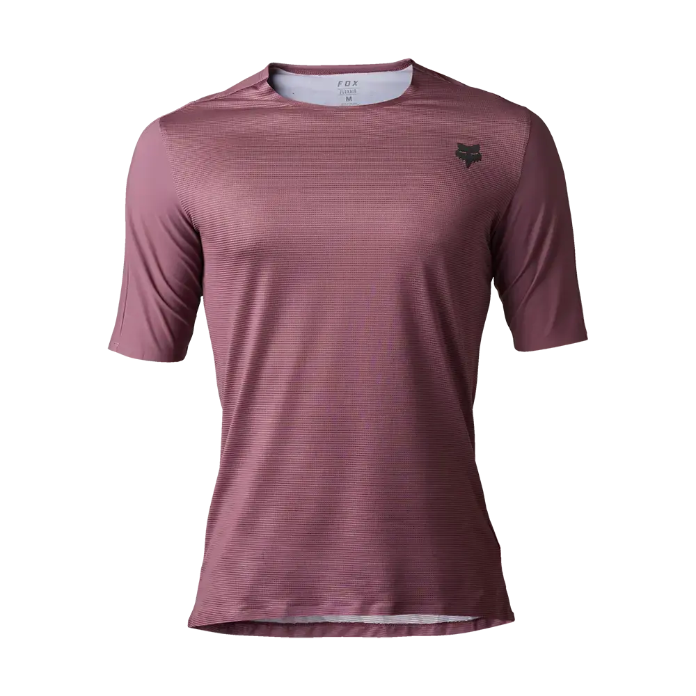 Fox Flexair Ascent MTB Fietsshirt Korte Mouwen Donkerrood Heren