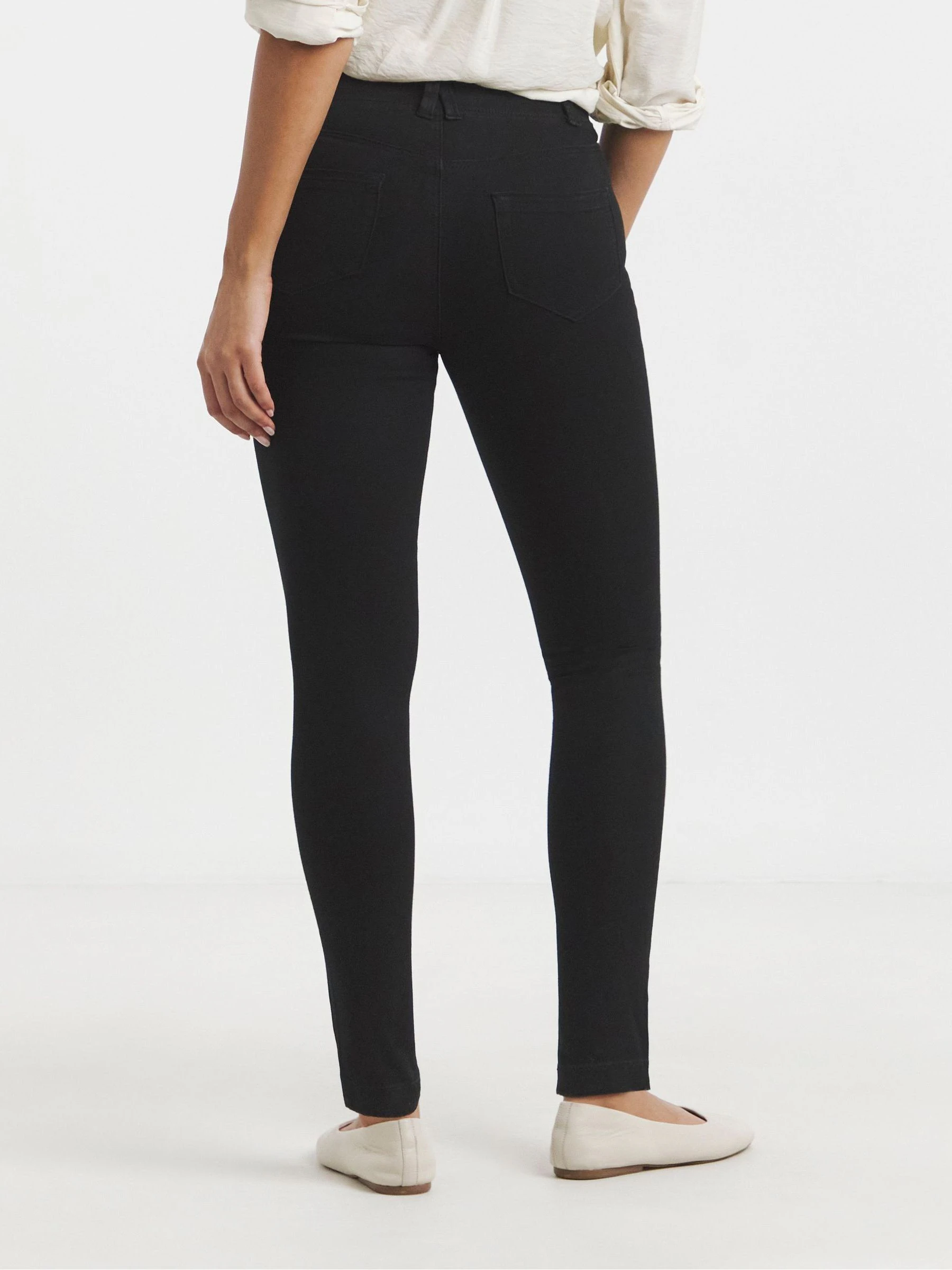 Zwart - Simply Be skinny jegging met elastische taille