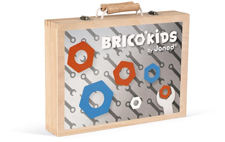 Handwerker Brico'Kids Werkzeugkoffer HolzHolz-Werkzeug für Kinder