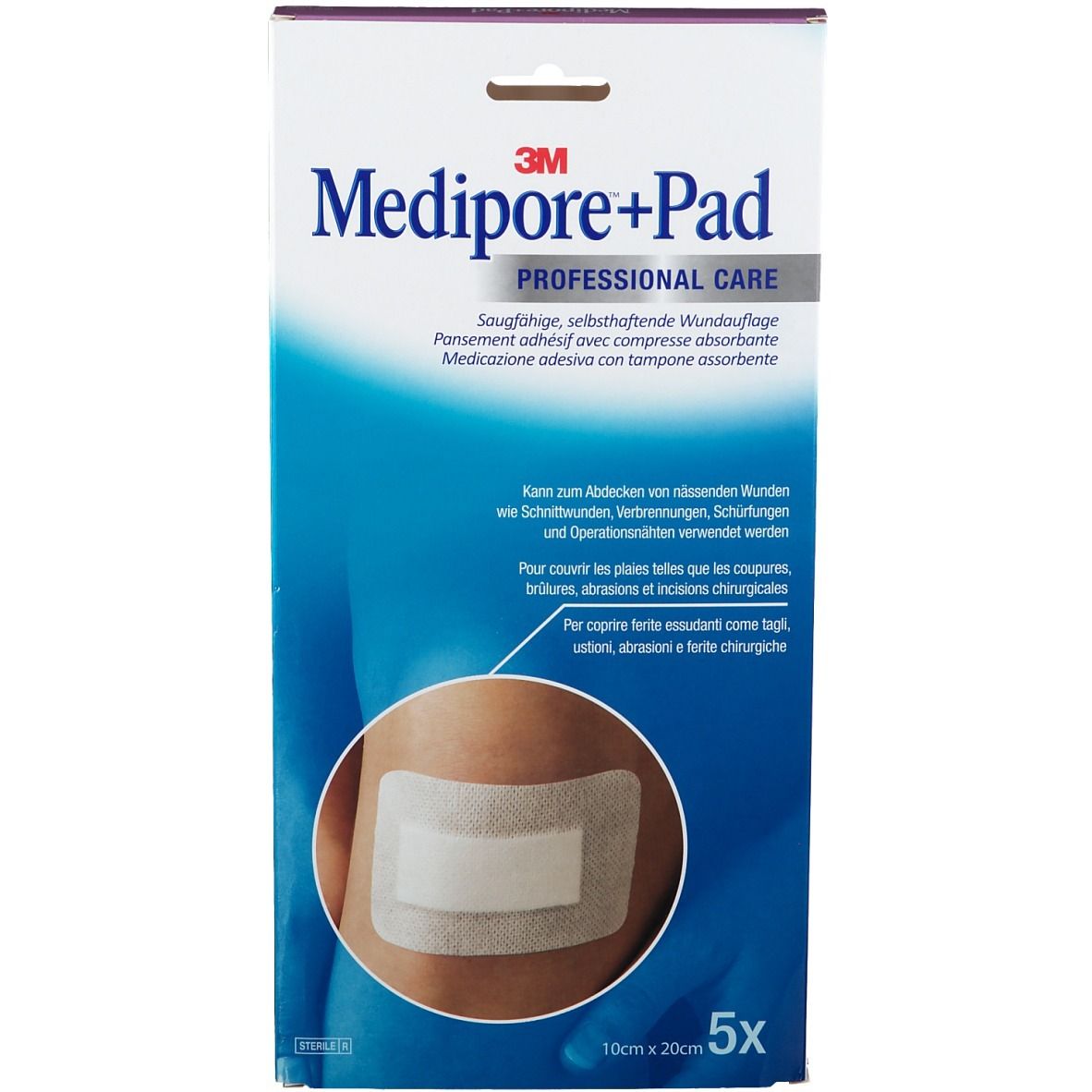 3M Medipore + Pad Steriler Wundverband mit Wundauflage 10 x 20 cm