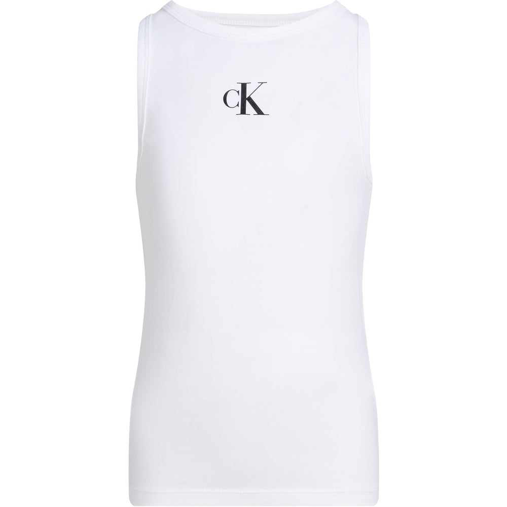 Køb Calvin Klein Bright White Ck Logo Tank Top
