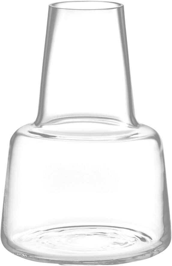 Holmegaard Flora Vase mellem hals, klar, H 12 cm Transparent