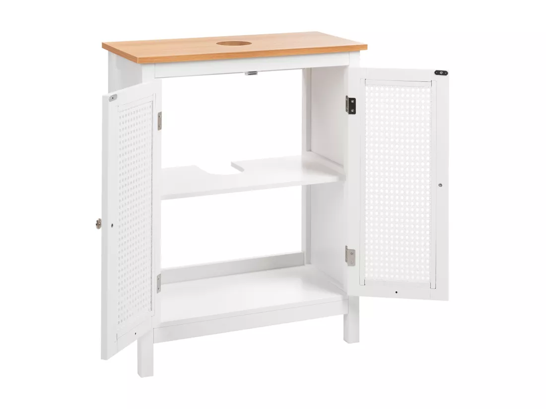 Meuble de salle de bain ALAMOS 60 cm 30 cm 75 cm Blanc