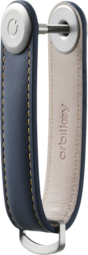 Orbitkey Orbitkey 2. 0 Leather Navy/Tan Blå