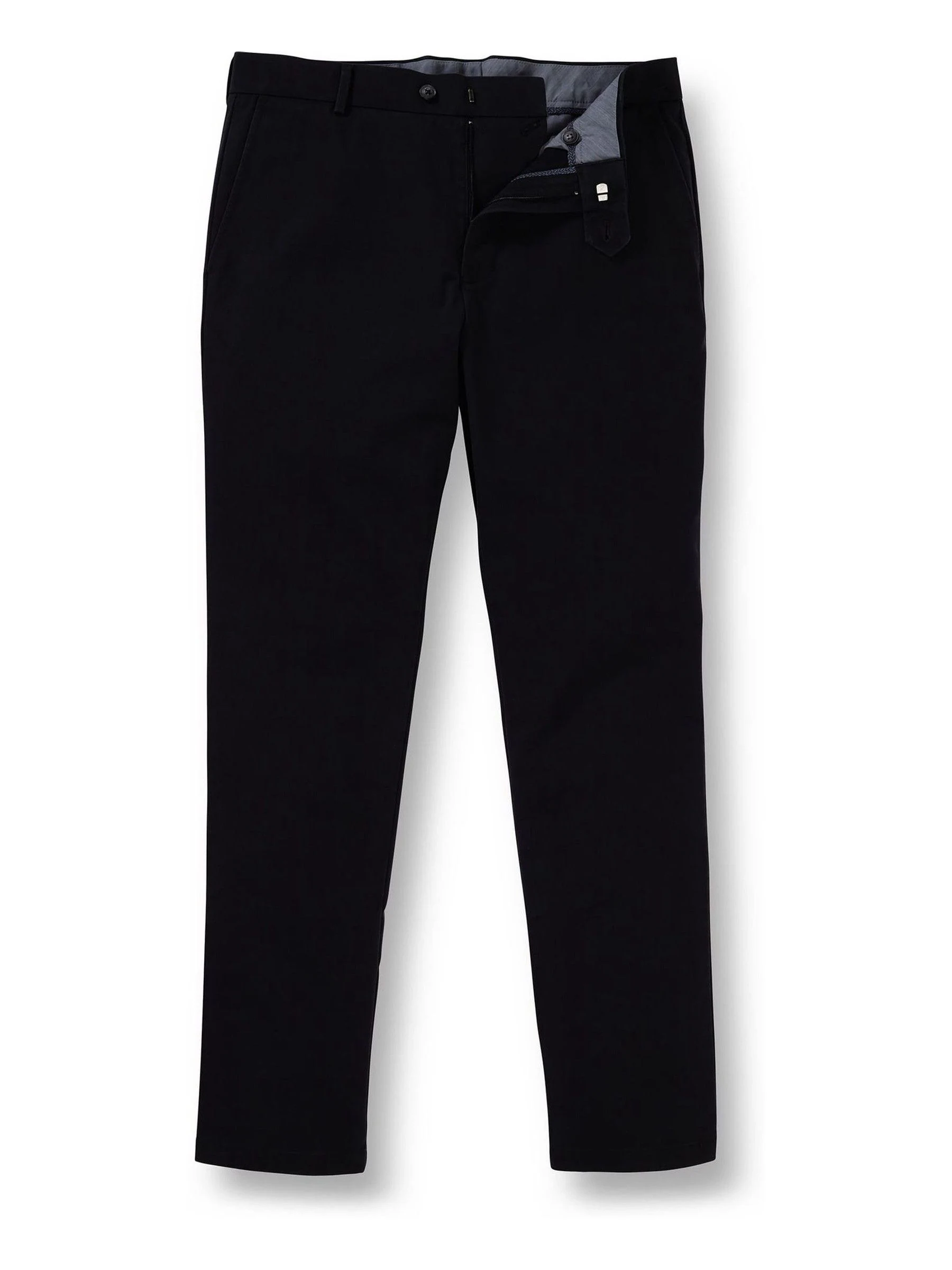 Blauw - Charles Tyrwhitt - Ultimate strijkvrije French chino met klassieke pasvorm