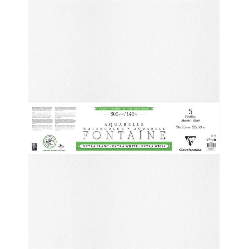 Fontaine Extra Blanc Grain Torchon paquet 5F 56x76cm 300g