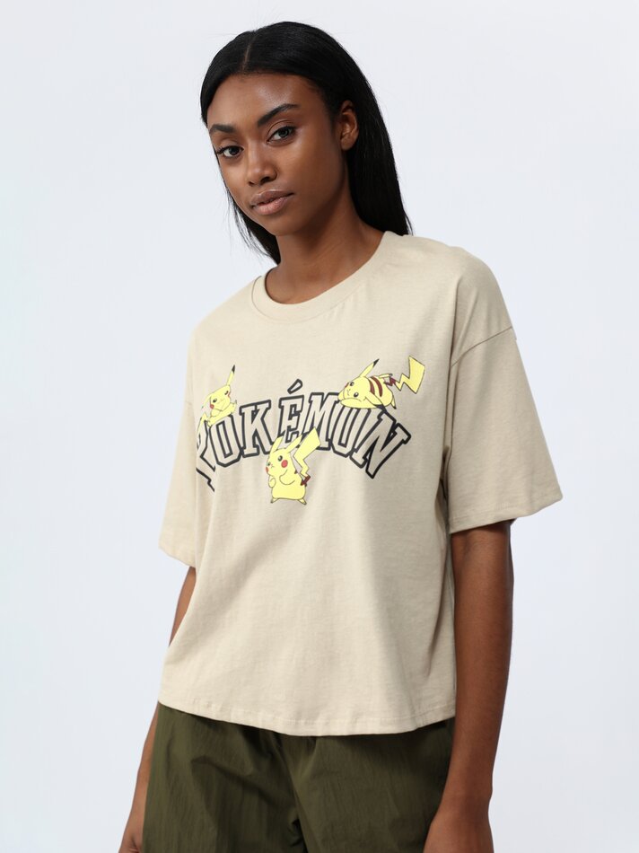 Camiseta Pikachu Pokémon™ - Bege