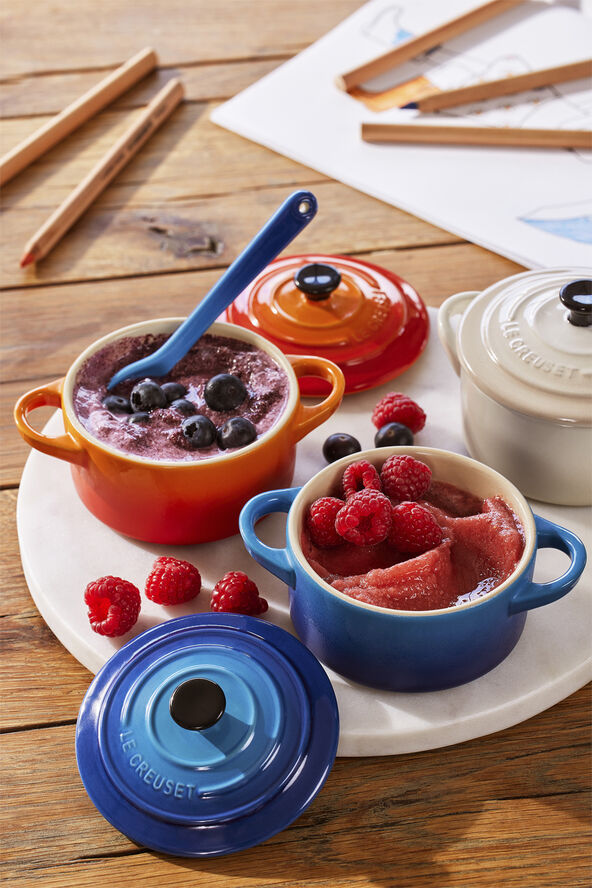Le Creuset Mini gryde 10 cm Azure Blue Azure blue