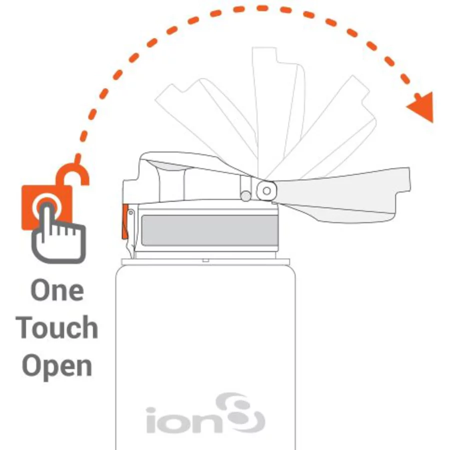 ion 8 Kindertrinkflasche auslaufsicher 350 ml türkis