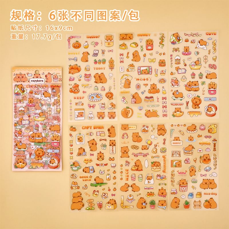 Radrabbit - Capibara PVC-sticker