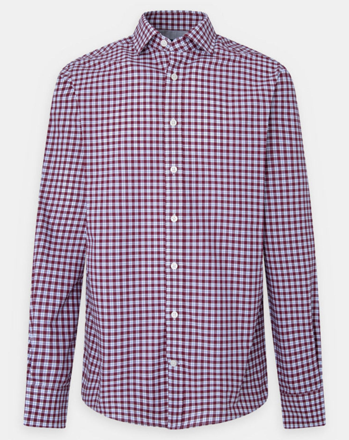 Hackett London Chemise Slim Fit à carreaux vichy rouge/blanc