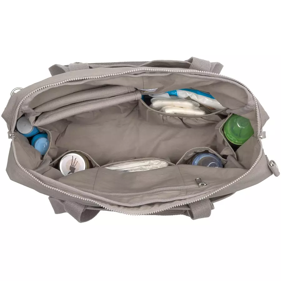 LÄSSIG Wickeltasche Green Label Cotton Essential Bag taupe
