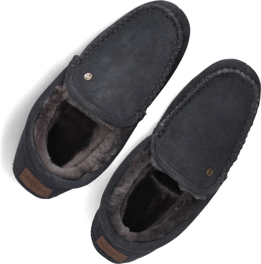 WARMBAT Pantoffels Heren Earlwood Maat: 43 Materiaal: Suède Kleur: Zwart