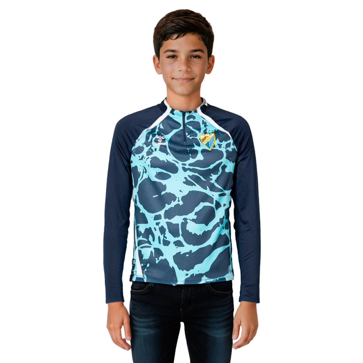 Sweatshirt Hummel Malaga Cf Pre-Match 2025-2026 Criança