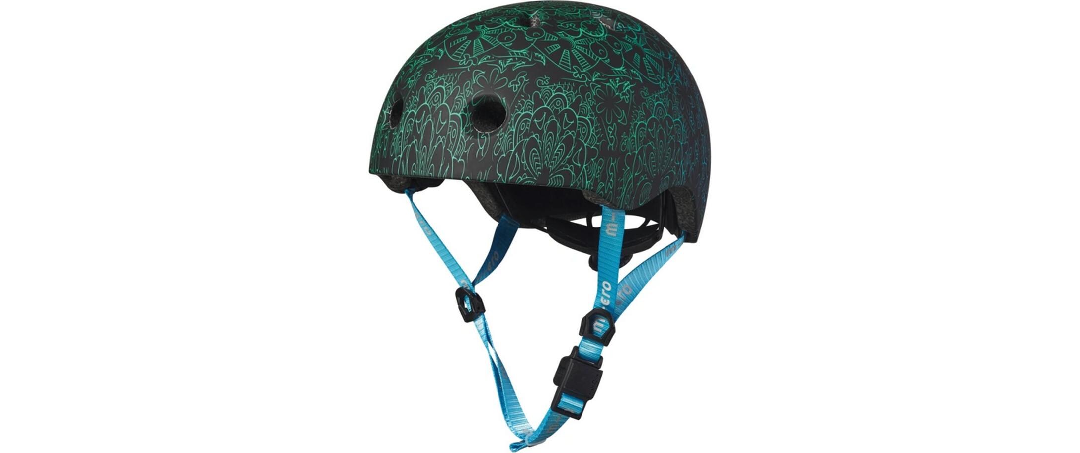 Helm Mandala Blau, MScooter und Fahrradhelm für Kinder