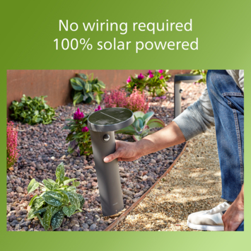 Philips solar sokkellamp Tyla antraciet