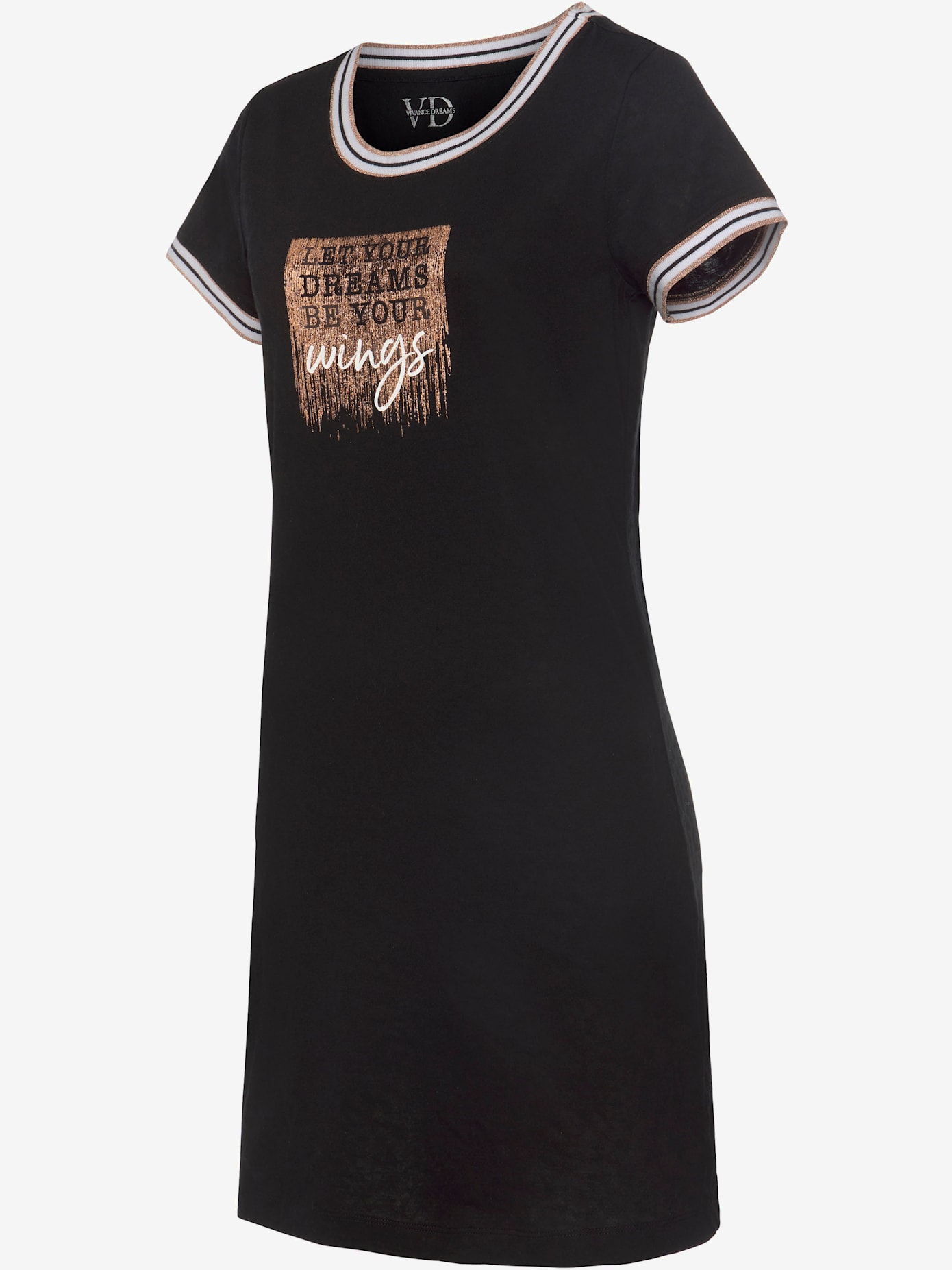 Chemise de nuit, imprimé devant
