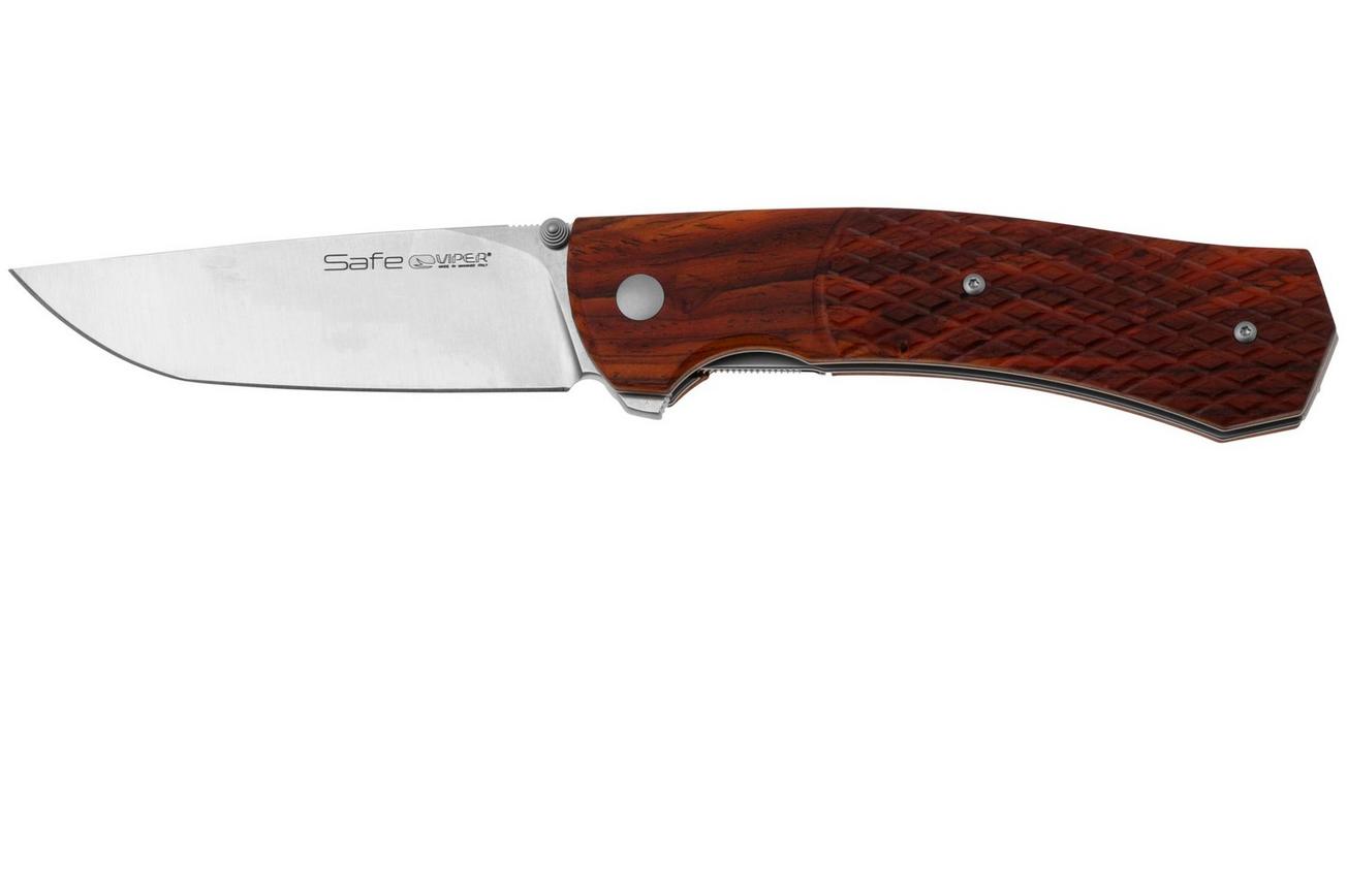 Viper Safe V6018PS3D Böhler M390, Pau Santo Wood zakmes, Fabrizio Silvestrelli design