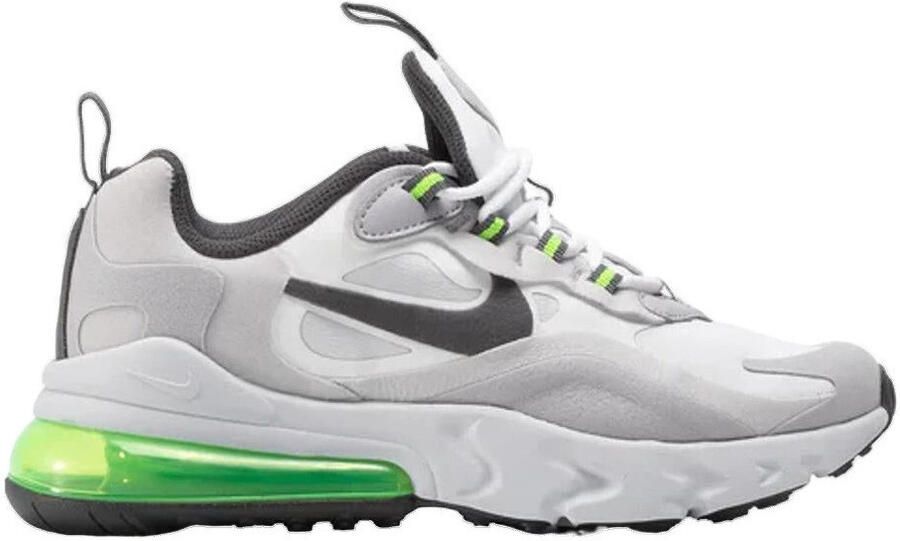 Nike AIR MAX 270 REACT ( Summit White Grey Silver Lilac Electric Green) kinderen