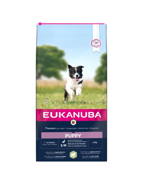 Eukanuba Puppy Small & Medium Breed Lam - Puppy-Hondenvoer