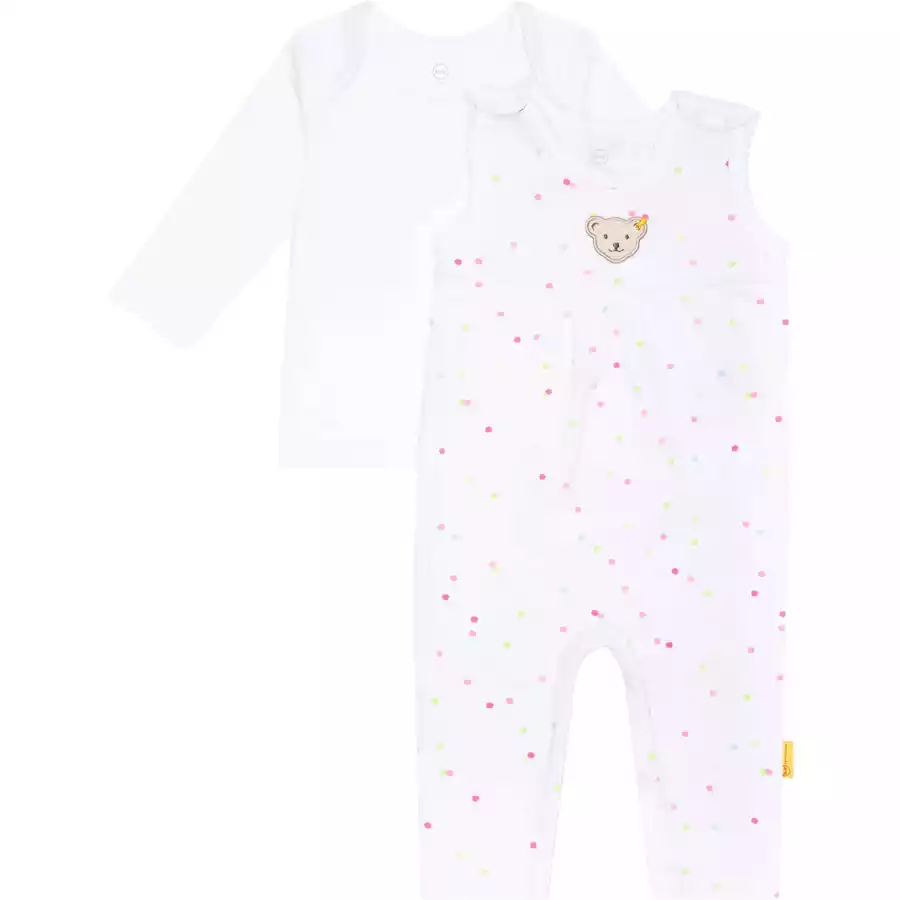 Steiff Strampler Set Bright White
