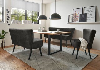 vito Bank CECILIA 142 x 87 cm schwarz