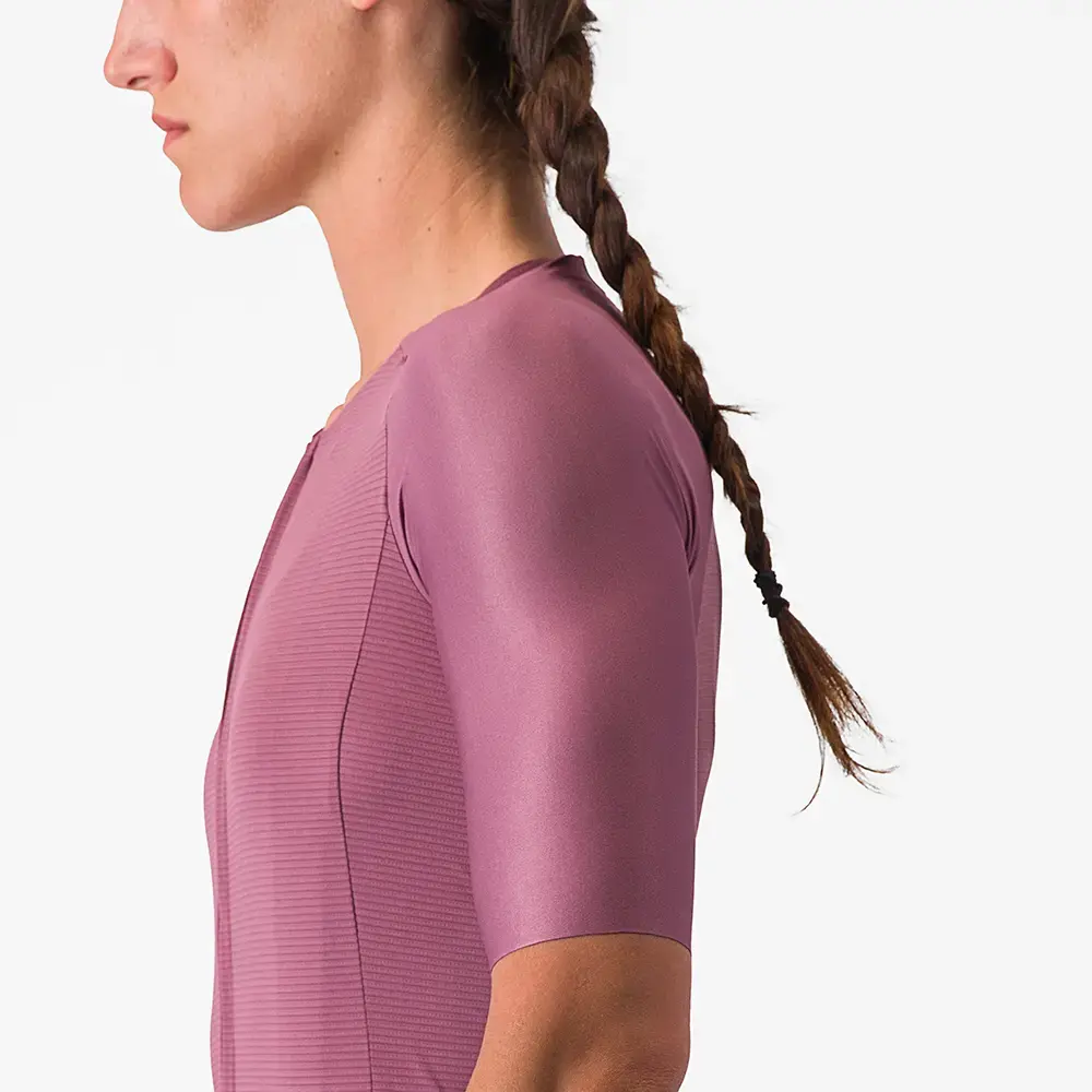 Castelli Aero Pro 7.0 Fietsshirt Korte Mouwen Paars Dames
