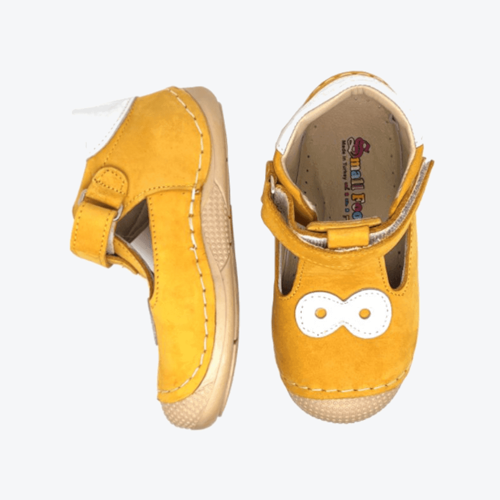 Small Foot Lauflernschuhe - Big Eyes - Gelb