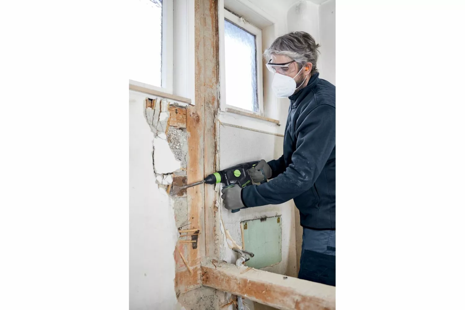 Festool KHC 18 5,0 EBI-Plus Accu-combihamer (2x 5.0Ah accu) in systainer