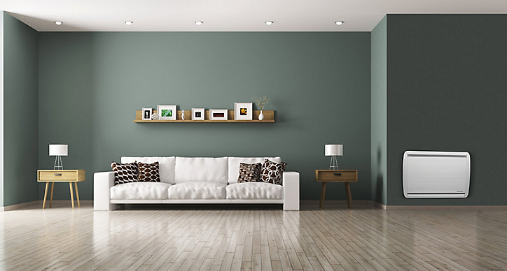 Radiateur connecté électrique à inertie sèche Fonte Thomson 1500W