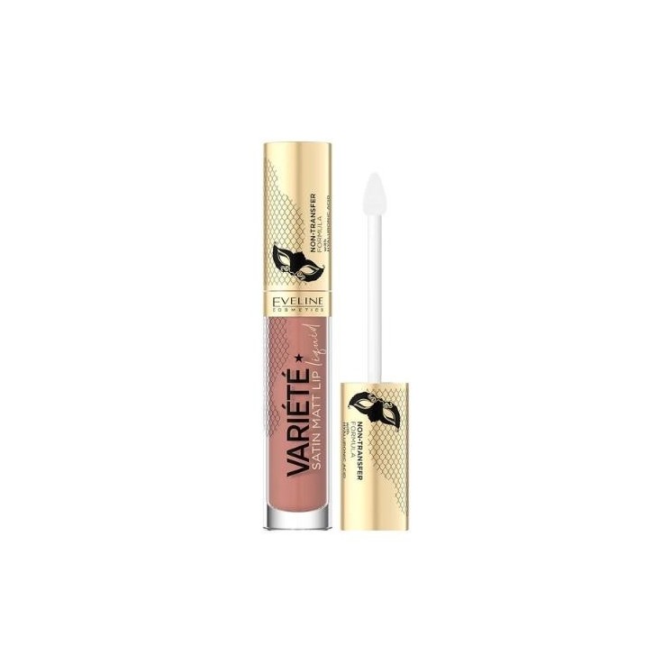 Eveline Variete Satin Vloeibare lippenstift met hyaluronzuur /05/ Peach Mousse 4,5 ml