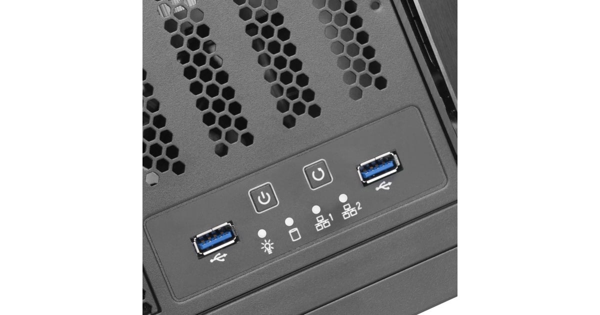 SilverStoneRM41-506 rack behuizing  (Zwart | 2x USB-A 3.2 (5 Gbit/s))