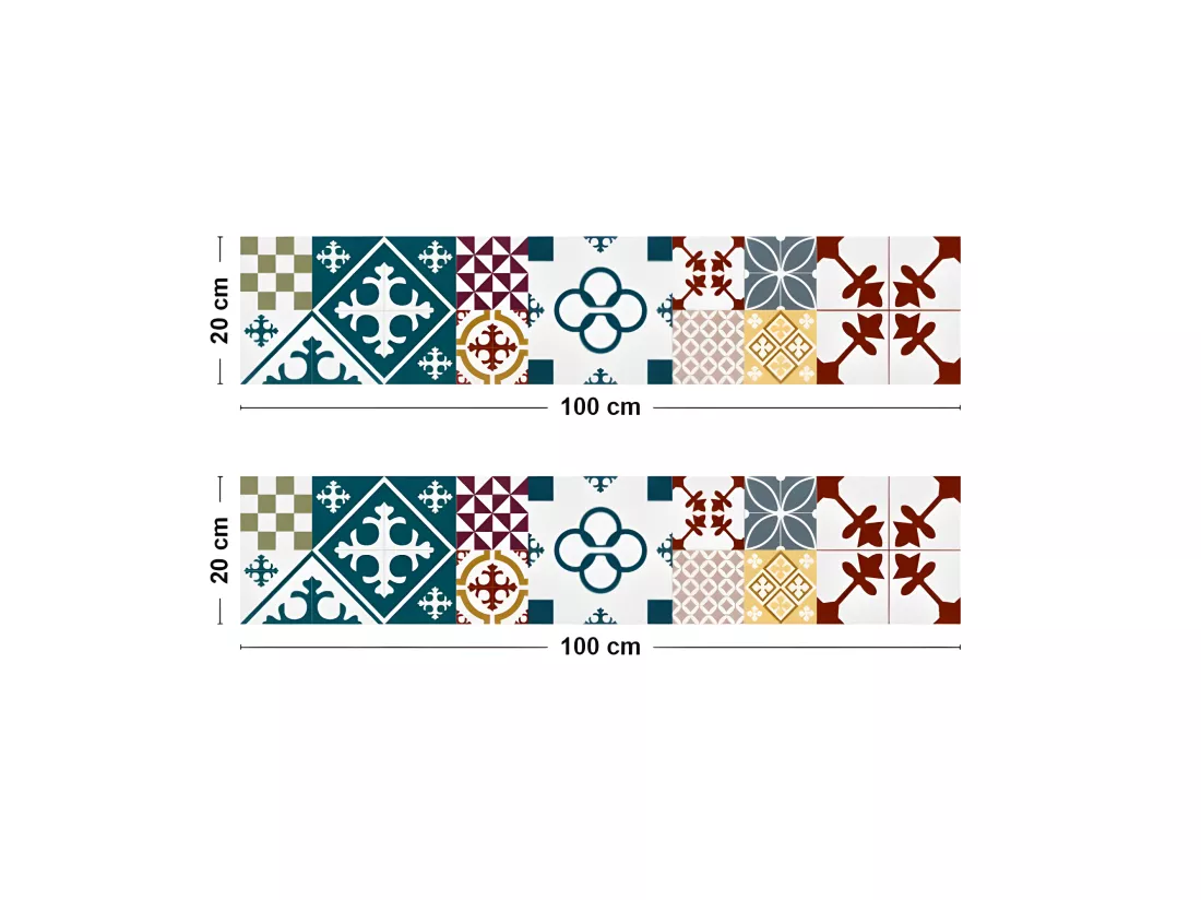 Bandeau ALU lot de 2 L100xH 20cm - Ciment Style Colors - Aluminium composite