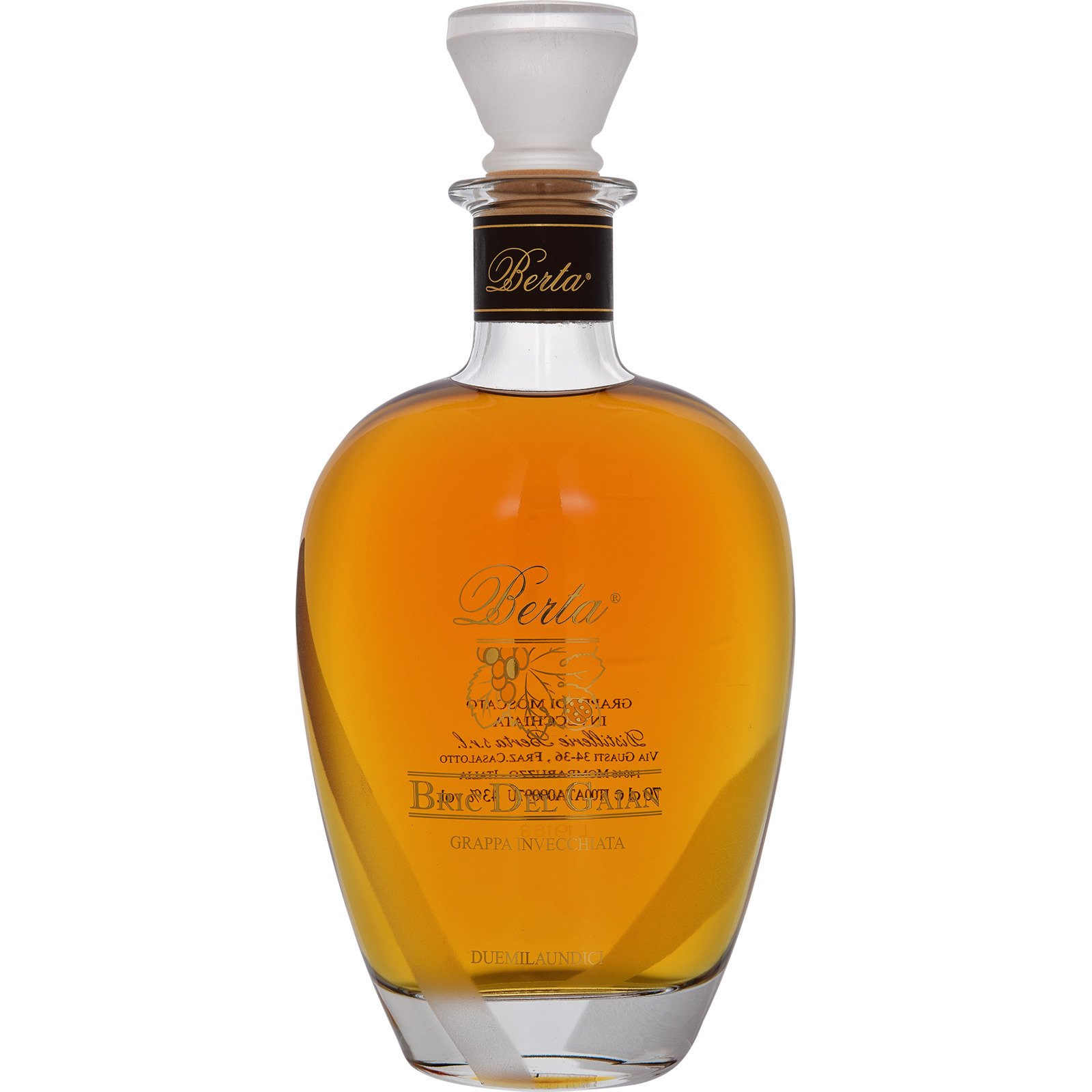 Grappa Berta Set aus 3 Flaschen 3 x 70 cl