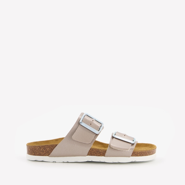Hush Puppies dames bio slippers taupe