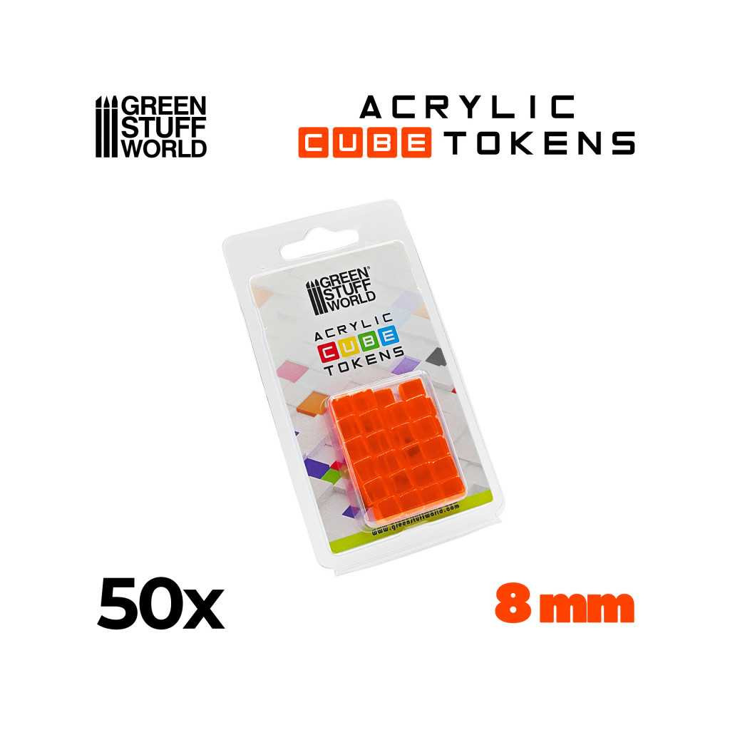 Set de 50 Cubes Transparents 8mm