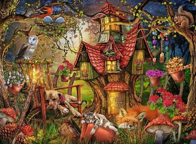 Ravensburger Den lille hytta Puslespill 200 Brikker