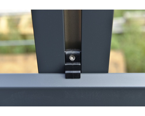 Osmo montageclip inclusief schroef voor aluminium bekleding Rhombus, 10 stuks, zwart