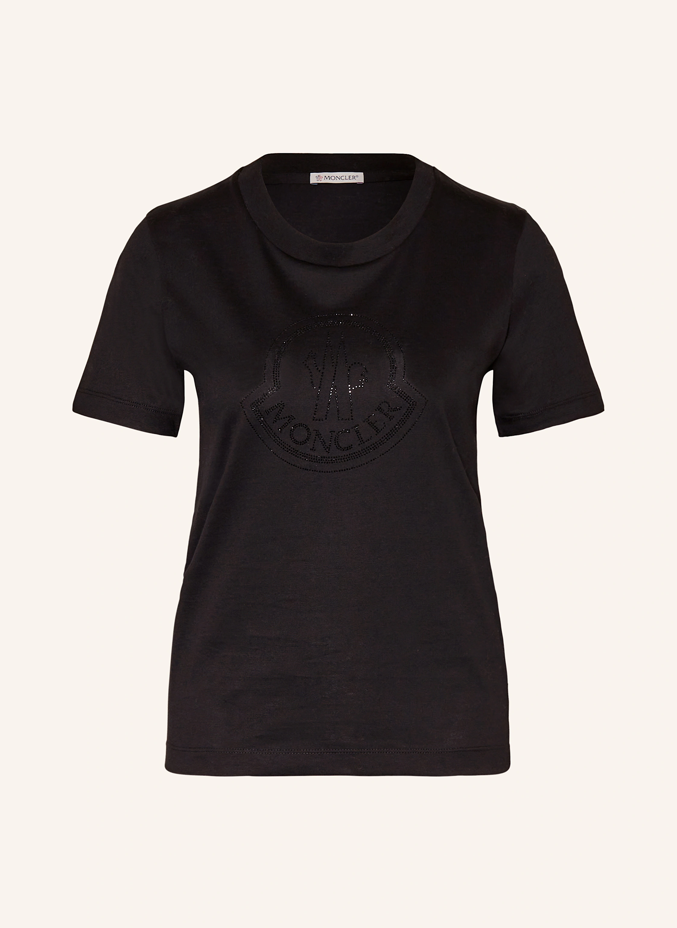 MONCLER T-Shirt mit Schmucksteinen
