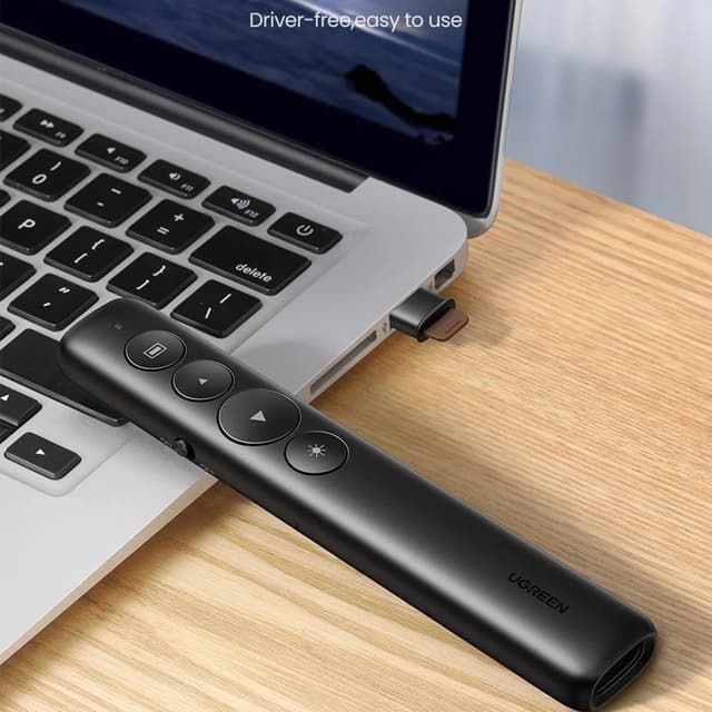 Wireless Presenter Genopladelig multifunktionsfjernbetjening laserpointer