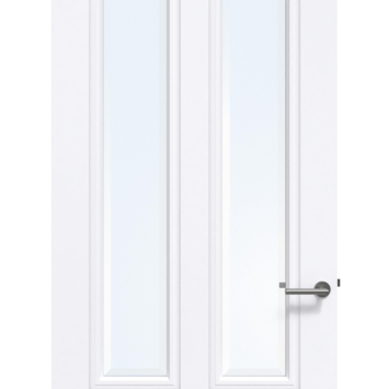 Arne & Bodil binnendeur ABT321 blank facetglas - extra wit afgelakt