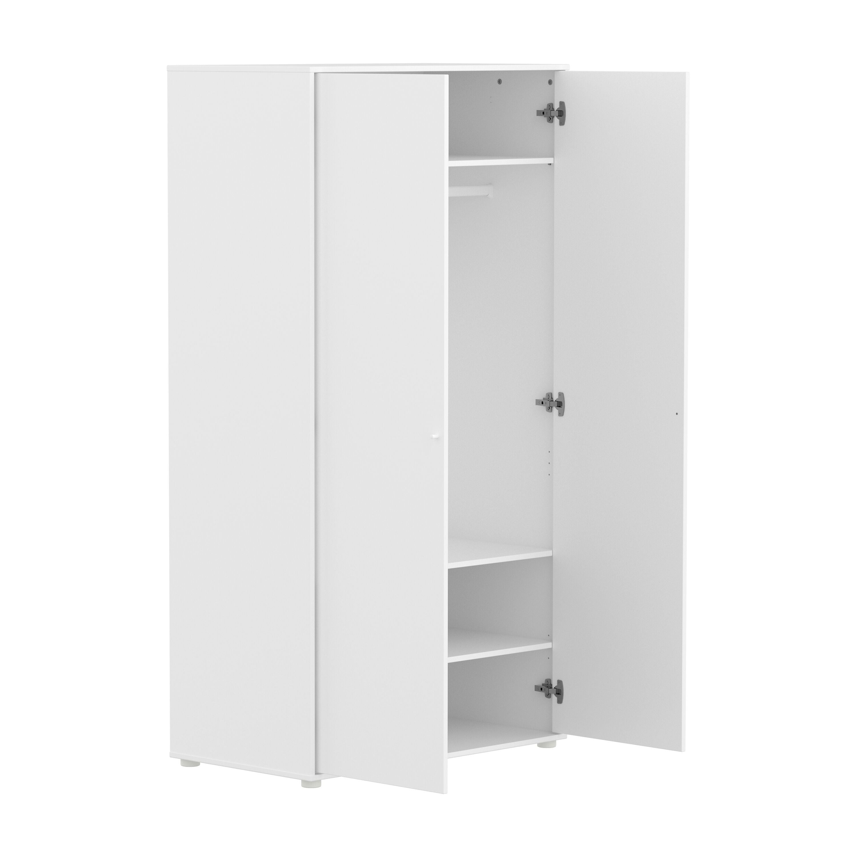 Flexa SAGA Schrank - Weiss / B: 100.0 cm x T: 55.0 cm x H: 200.0 cm