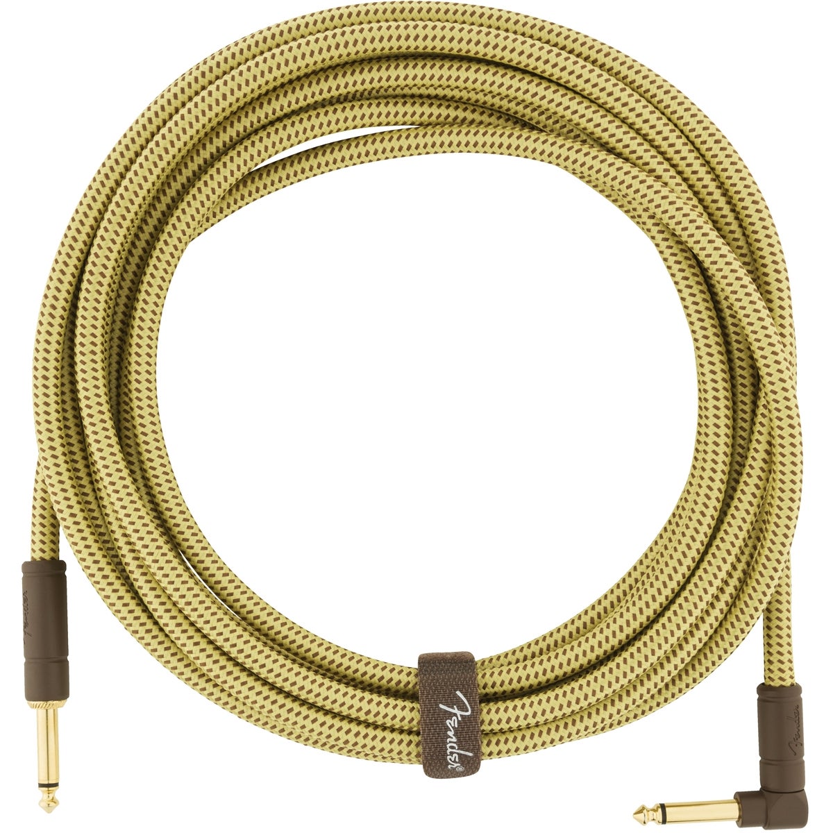 Fender Deluxe Cables instrumentkabel 5.5m geel recht+haaks