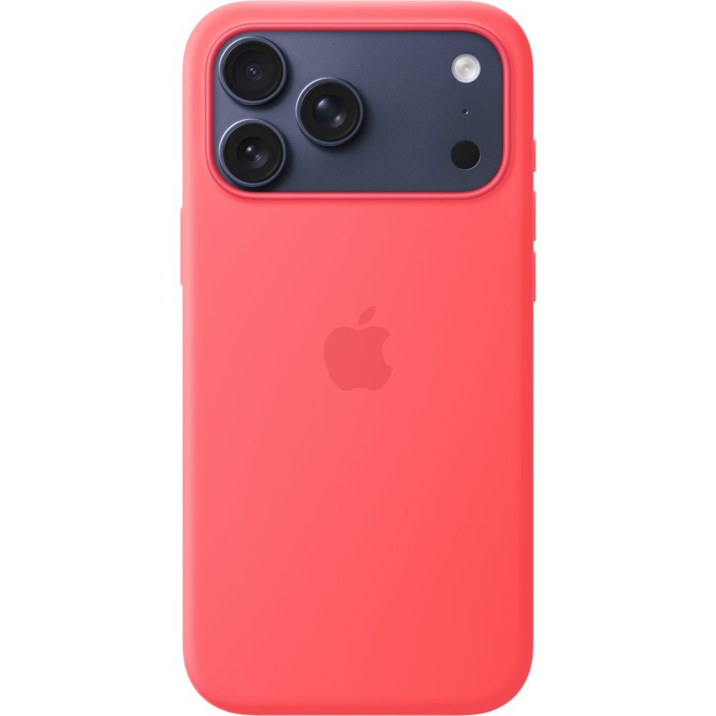 Apple Coque en silicone avec MagSafe pour iPhone 17 Pro Max - Rose goyave