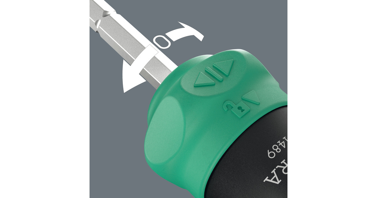 WeraKraftform Kompakt 28 RA 1, 6‑delig bitset  (Zwart/groen)