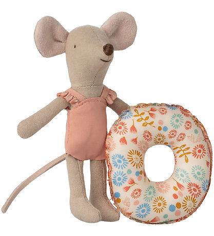 Maileg Maus - Strandmaus m. Schwimmring - Kleine Schwester - Blu
