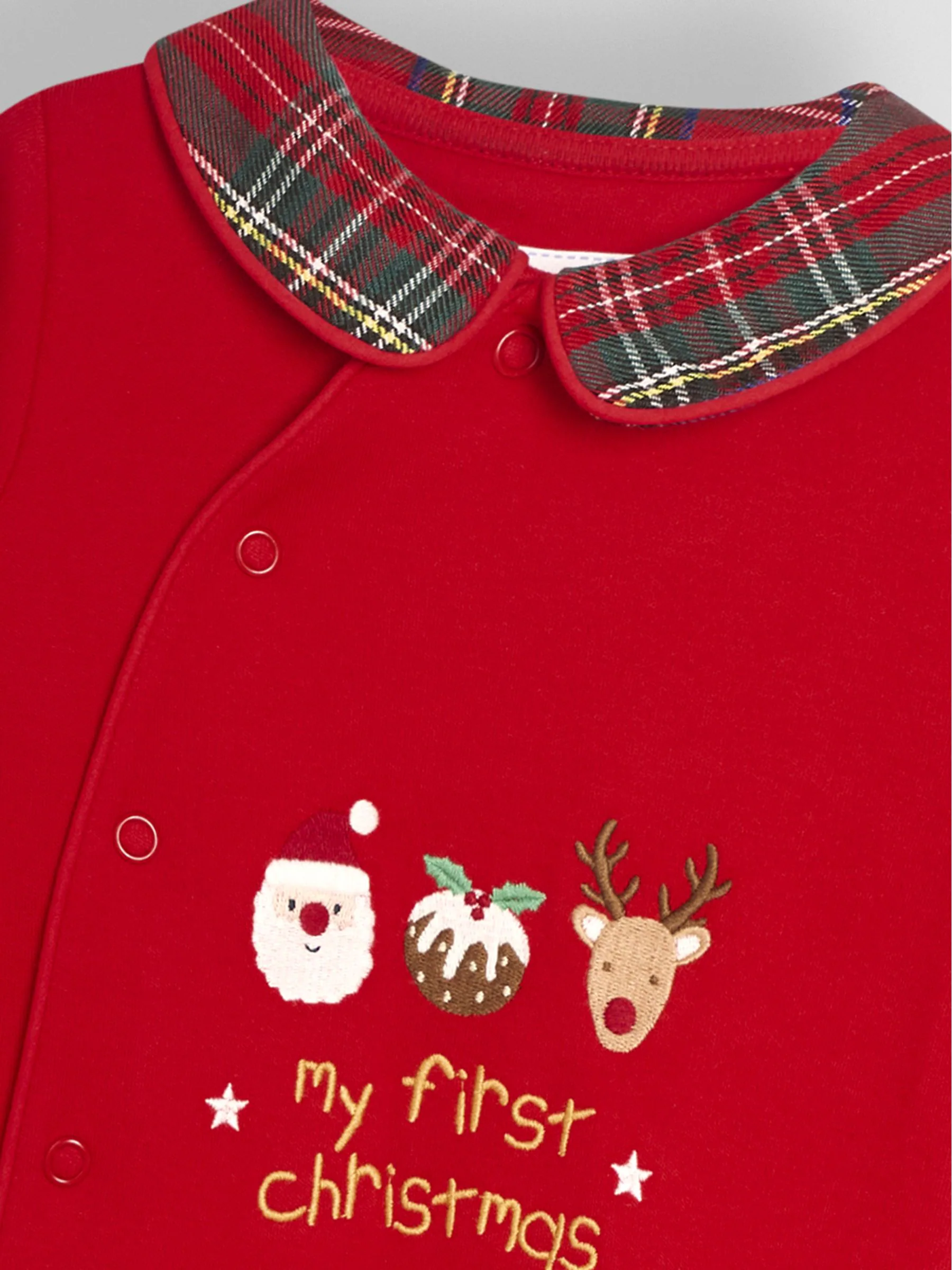 JoJo Maman Bébé geruite My First Christmas babypyjama